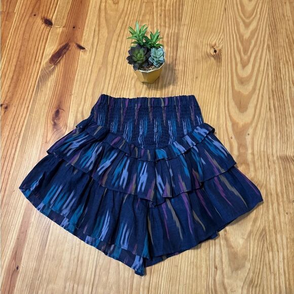 MOTHER Ruffled Up Festival Skirt SZ XS Artist In Residence Mini Asymmetrical - Picture 2 of 10